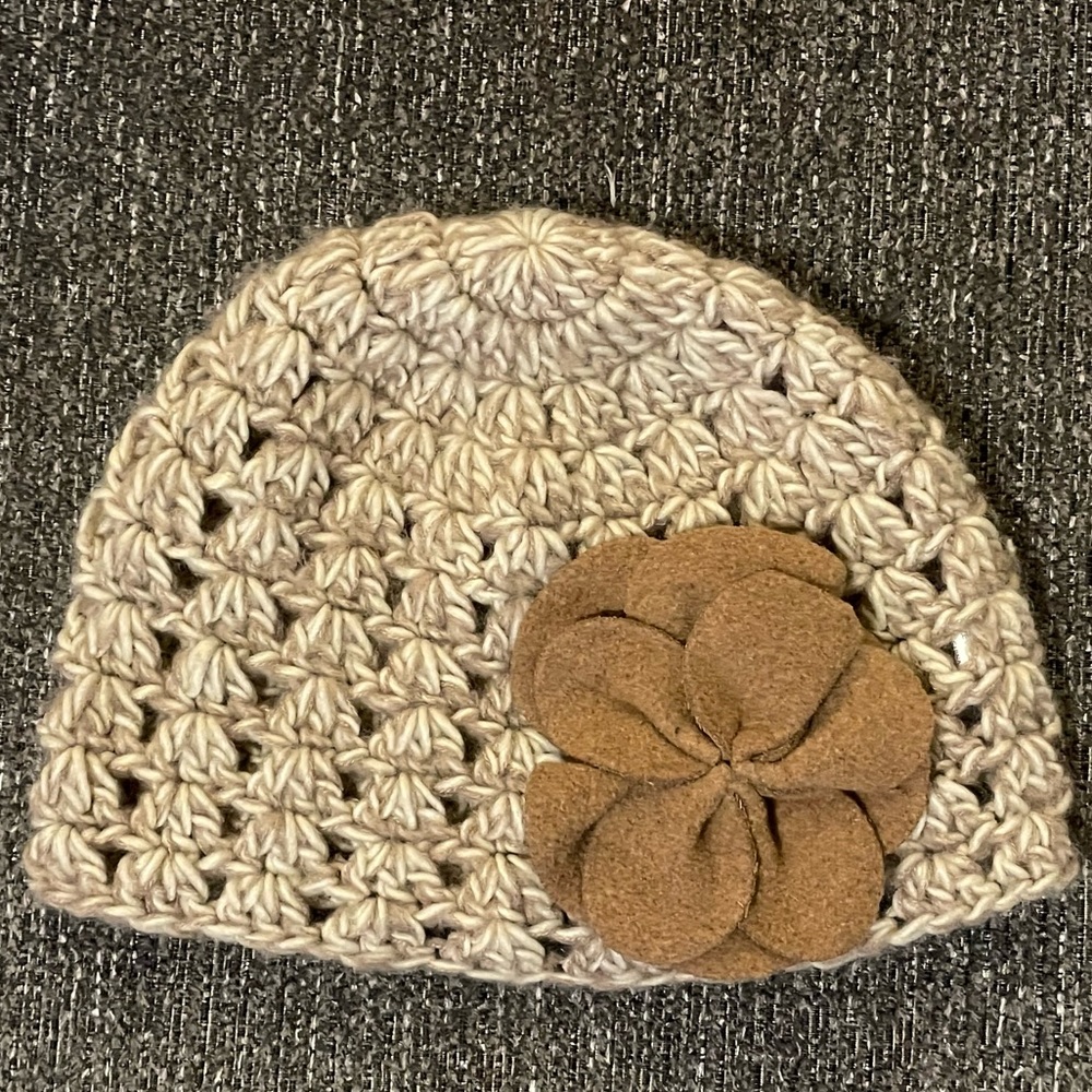 Charming Charlie Crochet Flower Hat